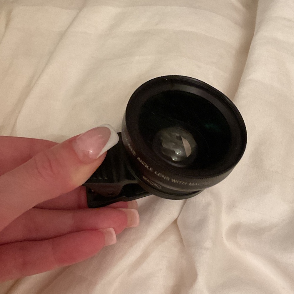 Wide Angle Lens with Macro Attachment - Black for phone 📱